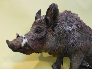 Warthog sculpture